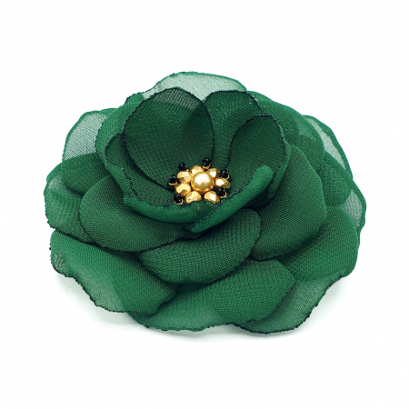 Brose - brosa-floare-verde-handmade