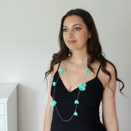 Bijuterie-multifunctionala-colier-bratara-flori-verde-menta [5]