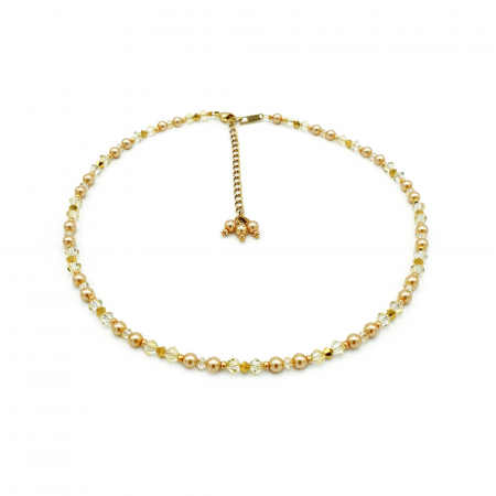 Coliere - colier-choker-perle-cristale-aurii
