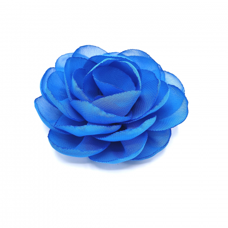 Accesorii par - agrafa-floare-trandafir-voal-albastru