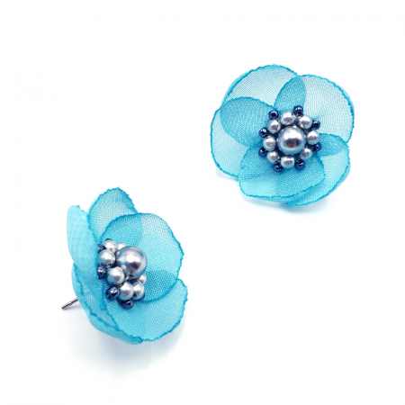 cercei-mici-eleganti-floare-albastru-turcoaz [2]