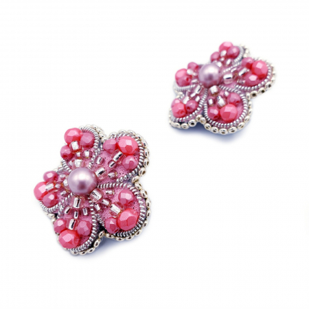 cercei-floare-roz [2]