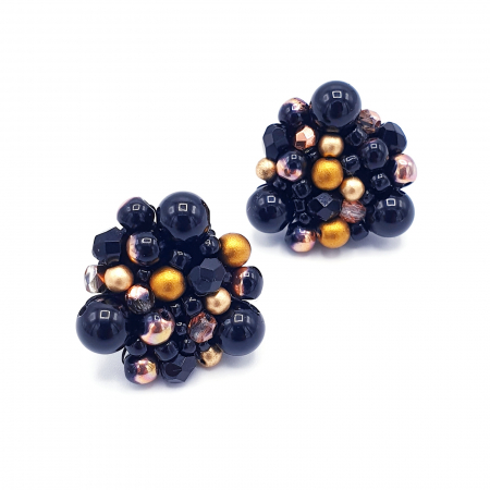 cercei-rotunzi-pietre-negre-aurii [0]