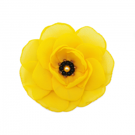 brosa-floare-galbena-handmade [2]
