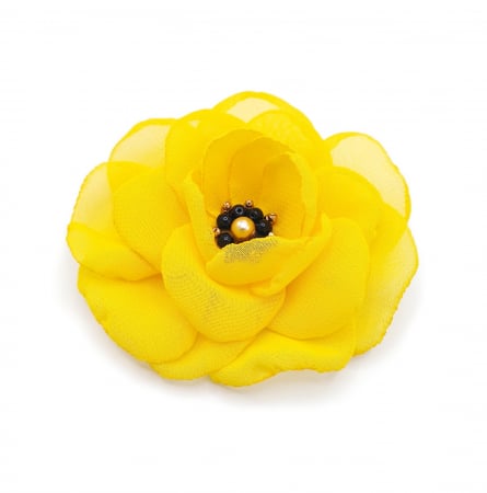 Brose - brosa-floare-galbena-handmade