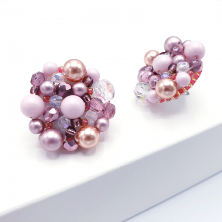 cercei-handmade-margele-roz [2]