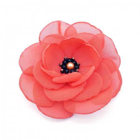 Brose - brosa-floare-corai-handmade