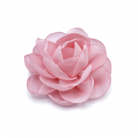 Brose - brosa-agrafa-floare-trandafir-roz-deschis