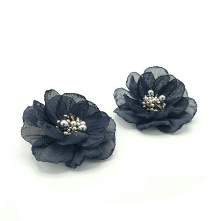 cercei-clips-floare-gri-inchis [3]