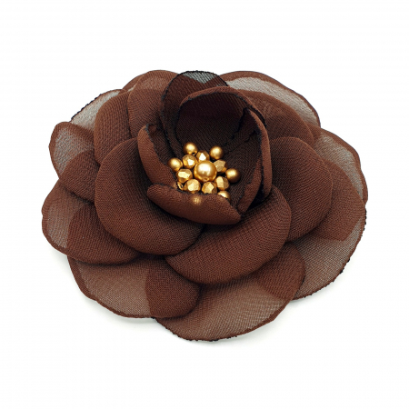 Brose - brosa-floare-maro-handmade