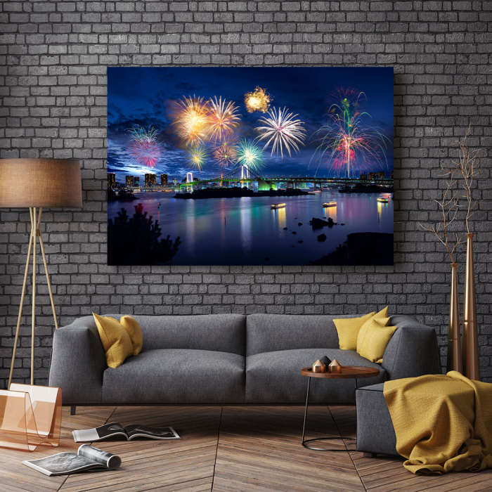 Tablou Canvas - Tokyo Fireworks [3]