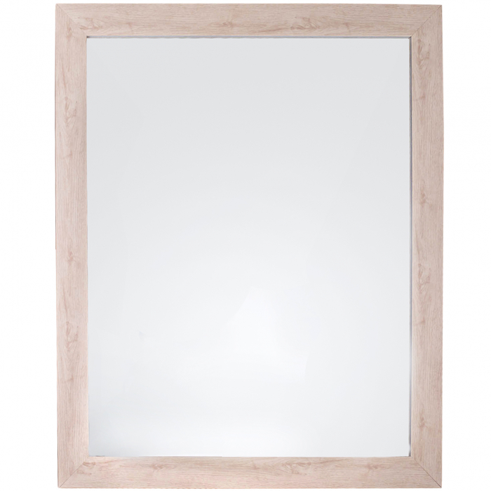 Oglindă de perete cu ramă, culoare lemn natural 46x56x4 cm [1]