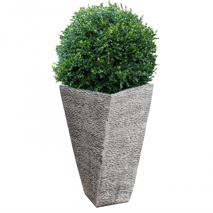 Ghiveci din beton  alb pentru exterior.40 x 74 cm [2]