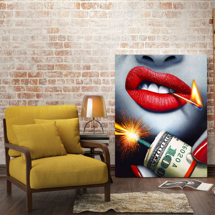 Tablou Canvas - Dollars Bomb [2]