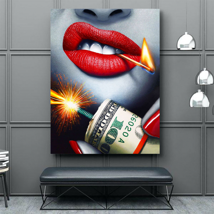 Tablou Canvas - Dollars Bomb [3]