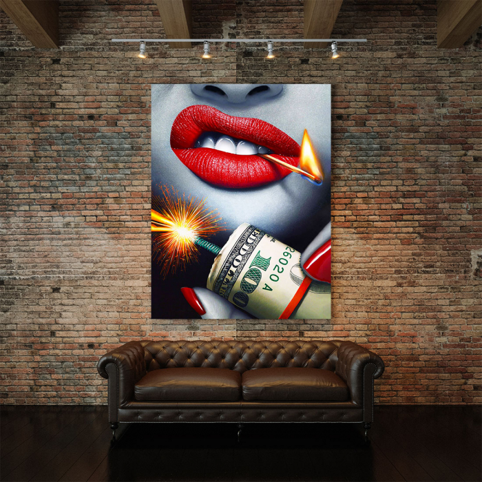 Tablou Canvas - Dollars Bomb [5]