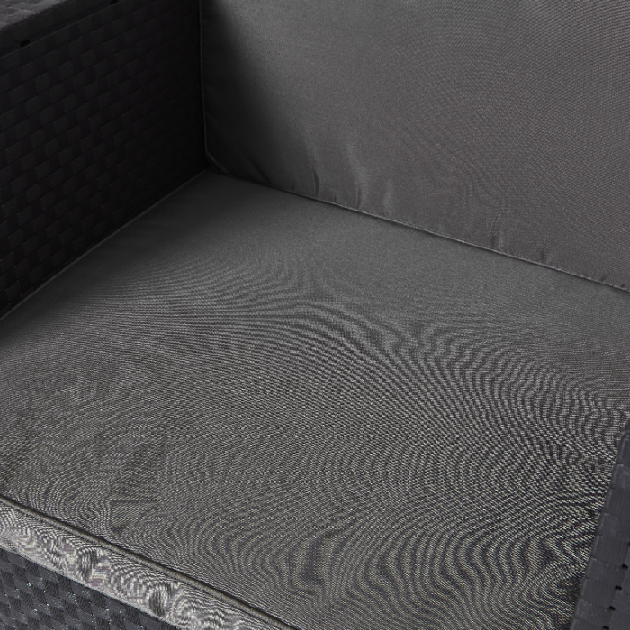 Set mobilier grădină, canapea + masă + 2 fotolii, culoare gri [7]