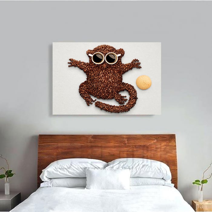 Tablou Canvas - Coffee Monkey [3]