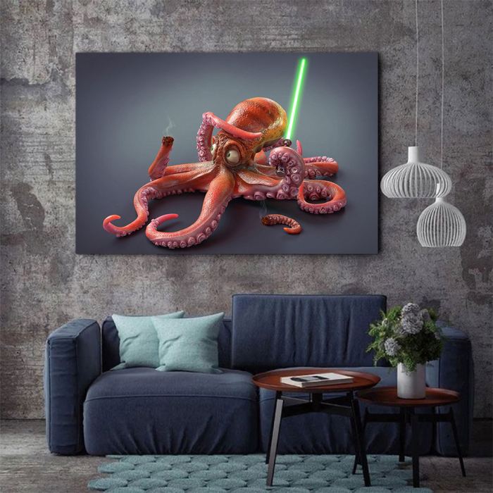 Tablou Canvas - Funny Octopus [2]