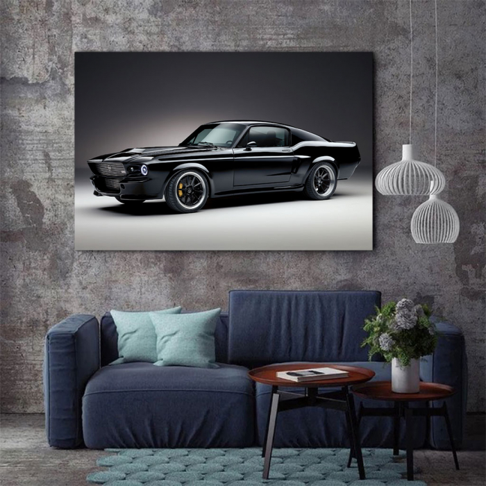 Tablou Canvas - Mustang black [3]