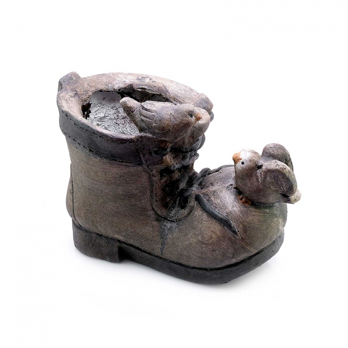 Ghiveci decorativ,Cizmă, ceramică, 30 x 19 x 23 cm [3]