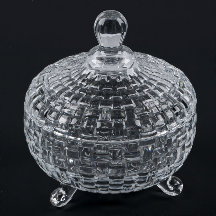 Bombonieră din sticlă transparentă 230 ml [4]