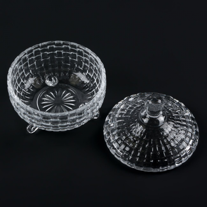 Bombonieră din sticlă transparentă 230 ml [2]