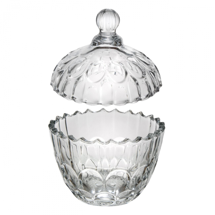 Bombonieră din sticlă cu capac 300 ml [2]