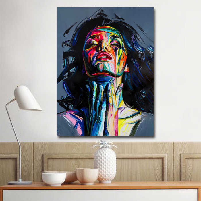 Tablou Canvas - Painted girl art [4]