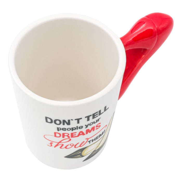 Cană cu model pantof și scris,din ceramică,400 ml [2]