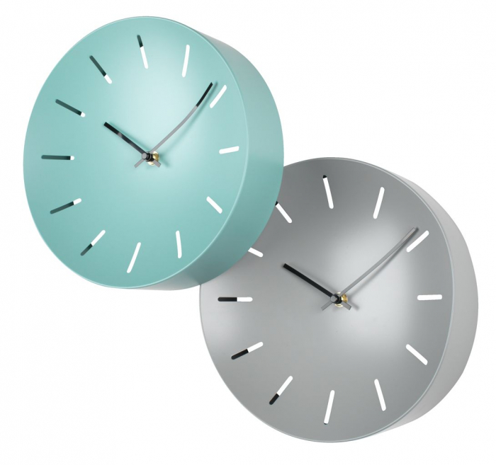 Ceas de perete, analog, rotund, din plastic - 25cm [3]