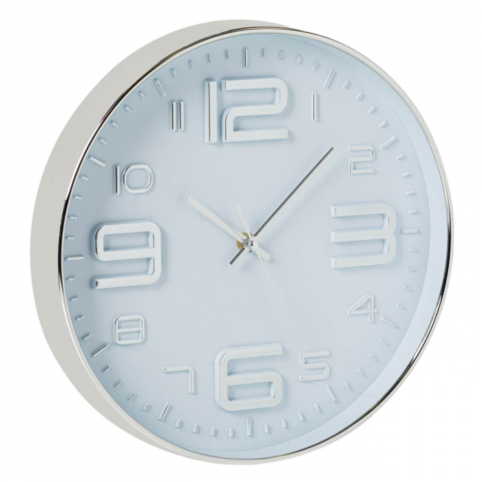 Ceas de perete Argintiu metalic 30 cm [1]
