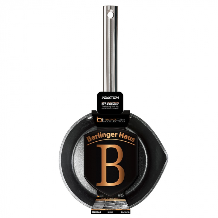 Cratita Berlinger Haus, aluminiu forjat, Bronze Titan Collection, 1.2 L, 16 cm [2]