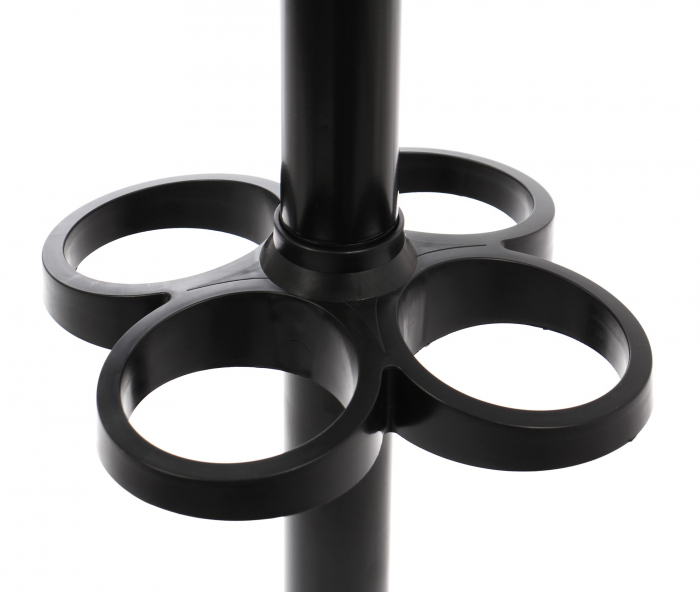 Cuier hol tip pom cu 12 agățători, metal negru 173cm [3]