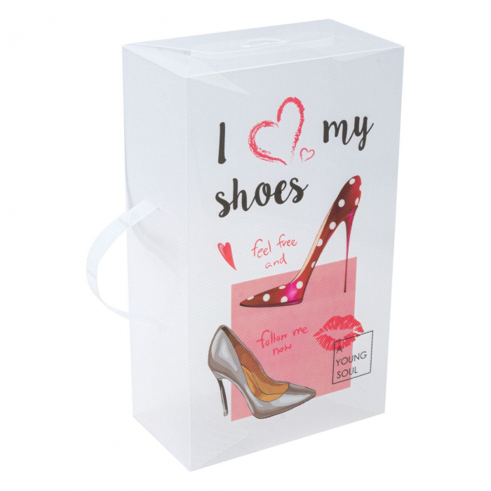 Cutie pentru depozitare pantofi pentru femei cu mâner-18x10x30.5 cm [3]