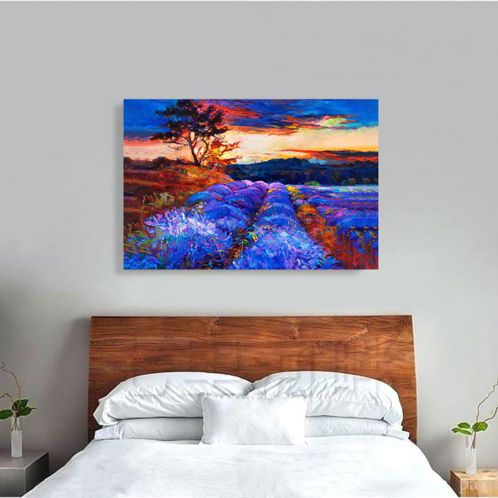 Tablou Canvas - Floral levanda [4]