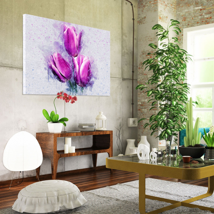 Tablou Canvas -Lalele violet [2]