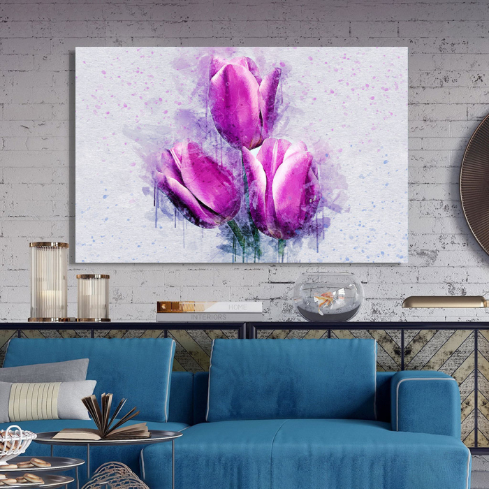 Tablou Canvas -Lalele violet [3]