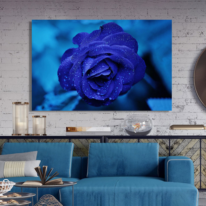 Tablou Canvas -Trandafir Albastru [3]
