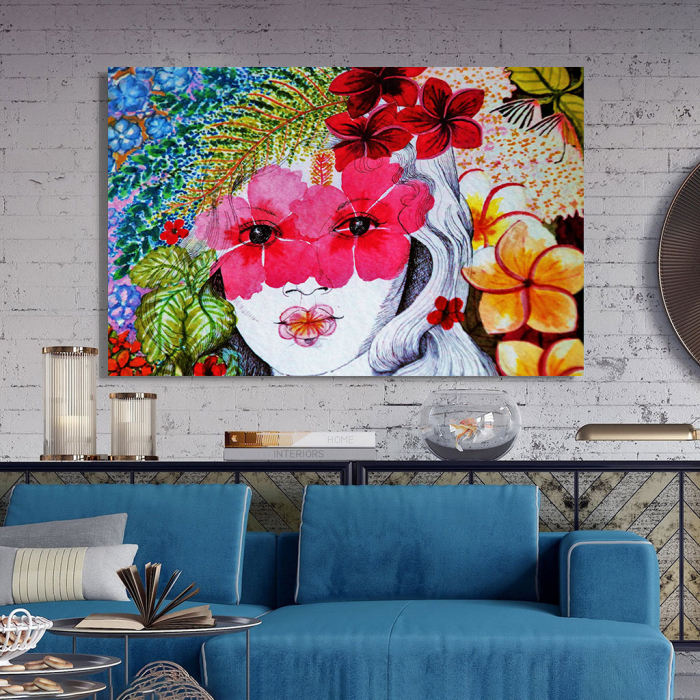 Tablou Canvas - Portret floral [3]
