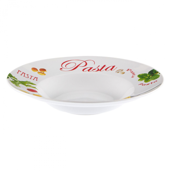 Farfurie pentru paste,cu model,porțelan,30,5 cm [2]