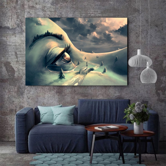 Tablou Canvas - World's face [3]
