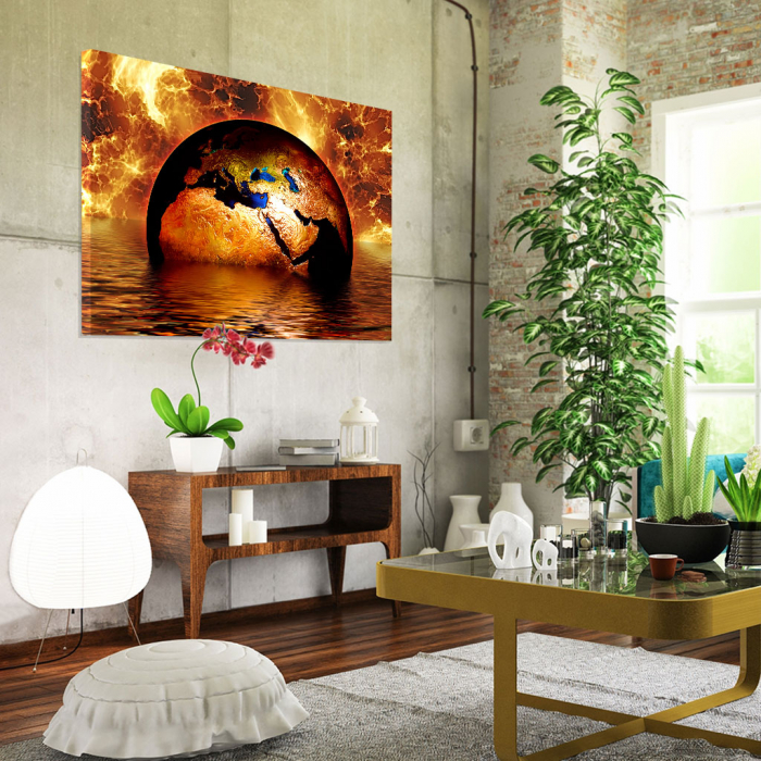 Tablou Canvas - Earth on fire [2]