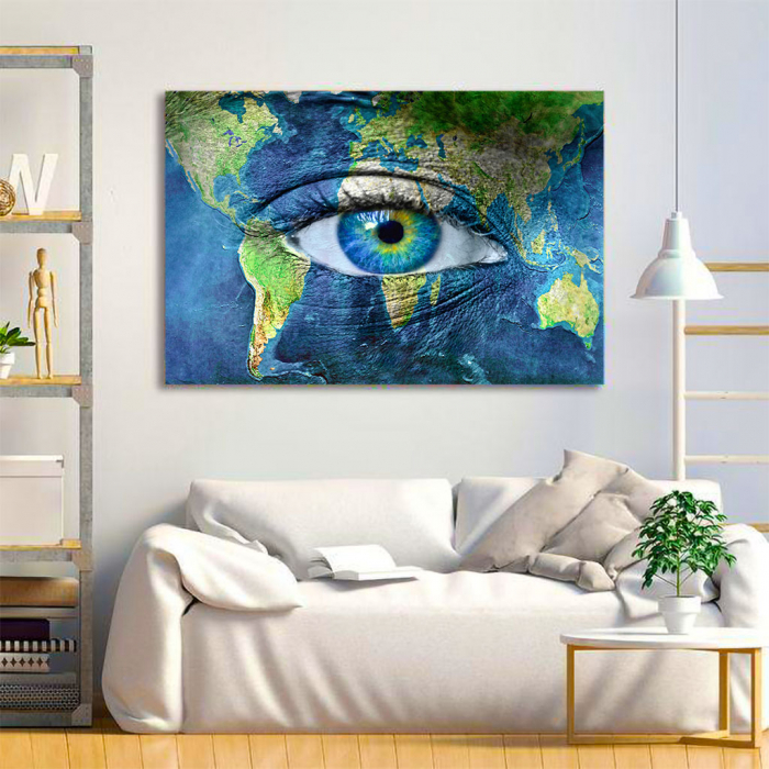 Tablou Canvas - Eye of the map [2]