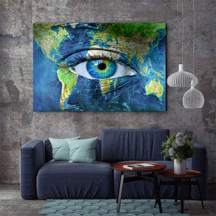 Tablou Canvas - Eye of the map [3]