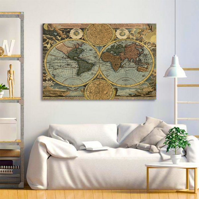 Tablou Canvas - Vintage Map 1716 [4]