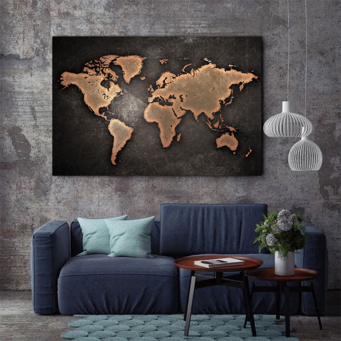 Tablou Canvas - World map [3]