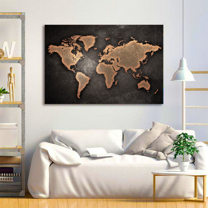 Tablou Canvas - World map [4]