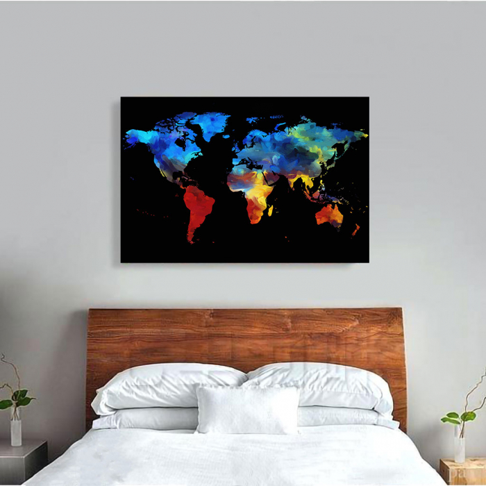 Tablou Canvas - Harta colorful [2]