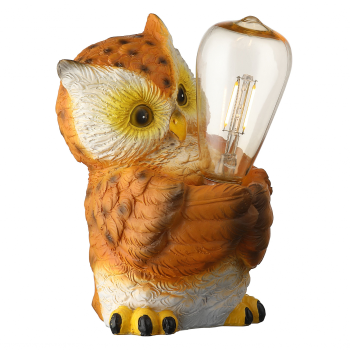 Lampă solară LED bufniță 21 cm [3]